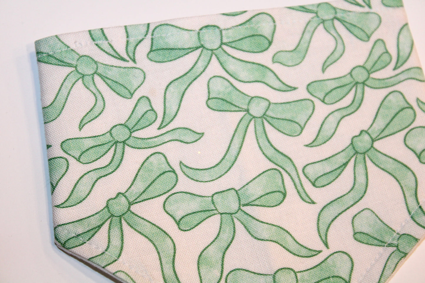 Coquette Green Bows bandana