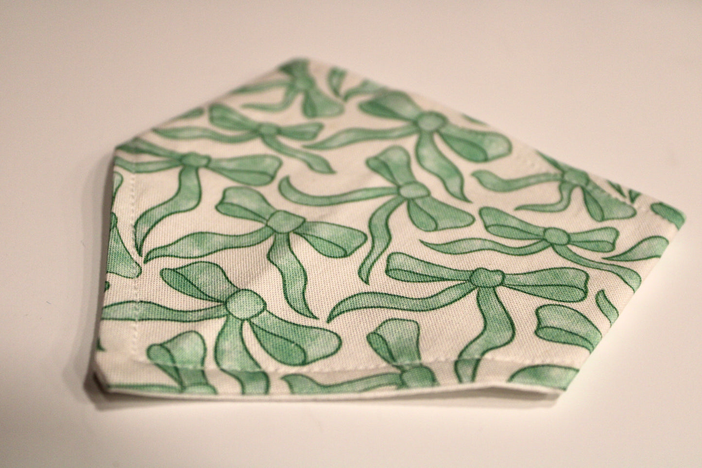 Coquette Green Bows bandana
