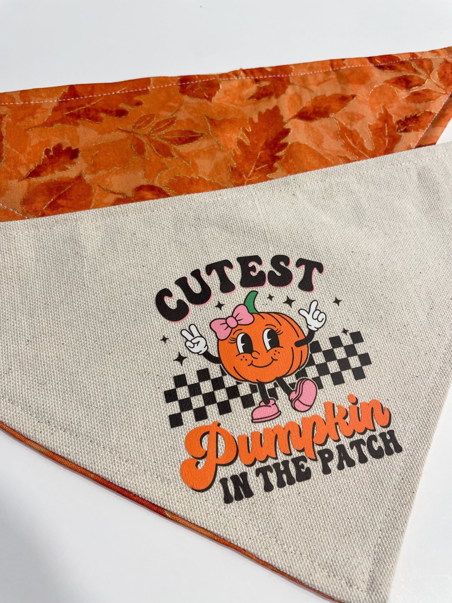 “cutest pumpkin” bandana