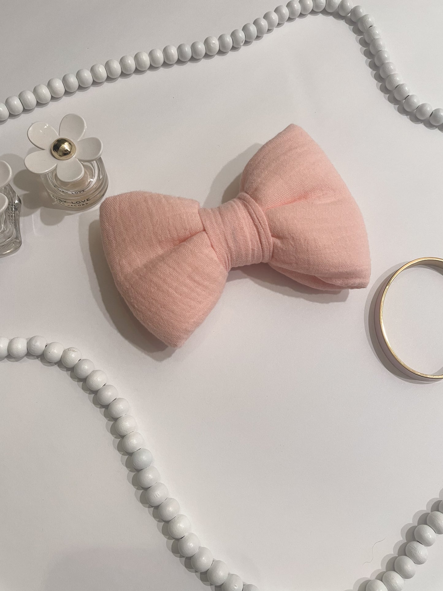 soft pink bowtie