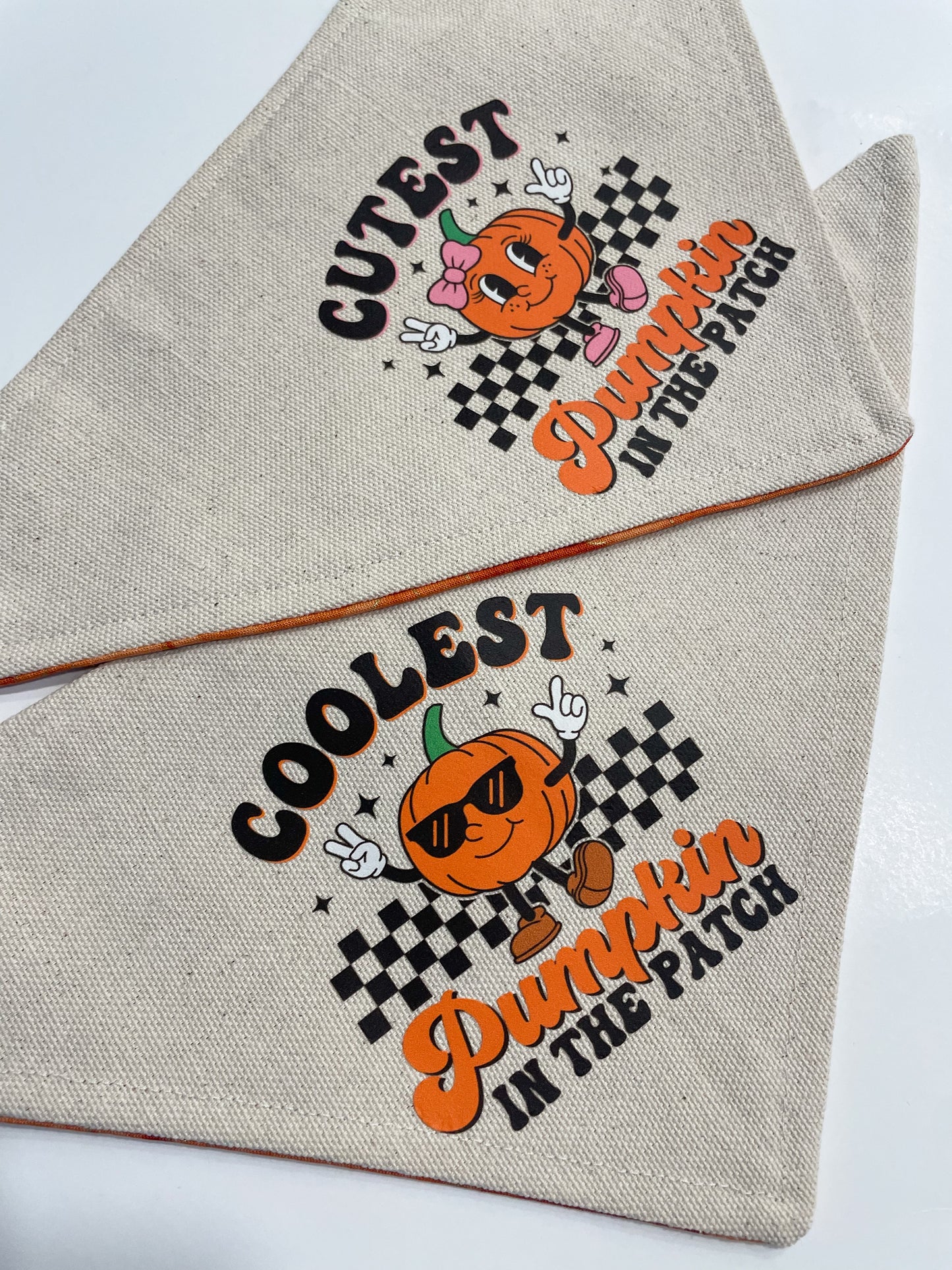 “cutest pumpkin” bandana