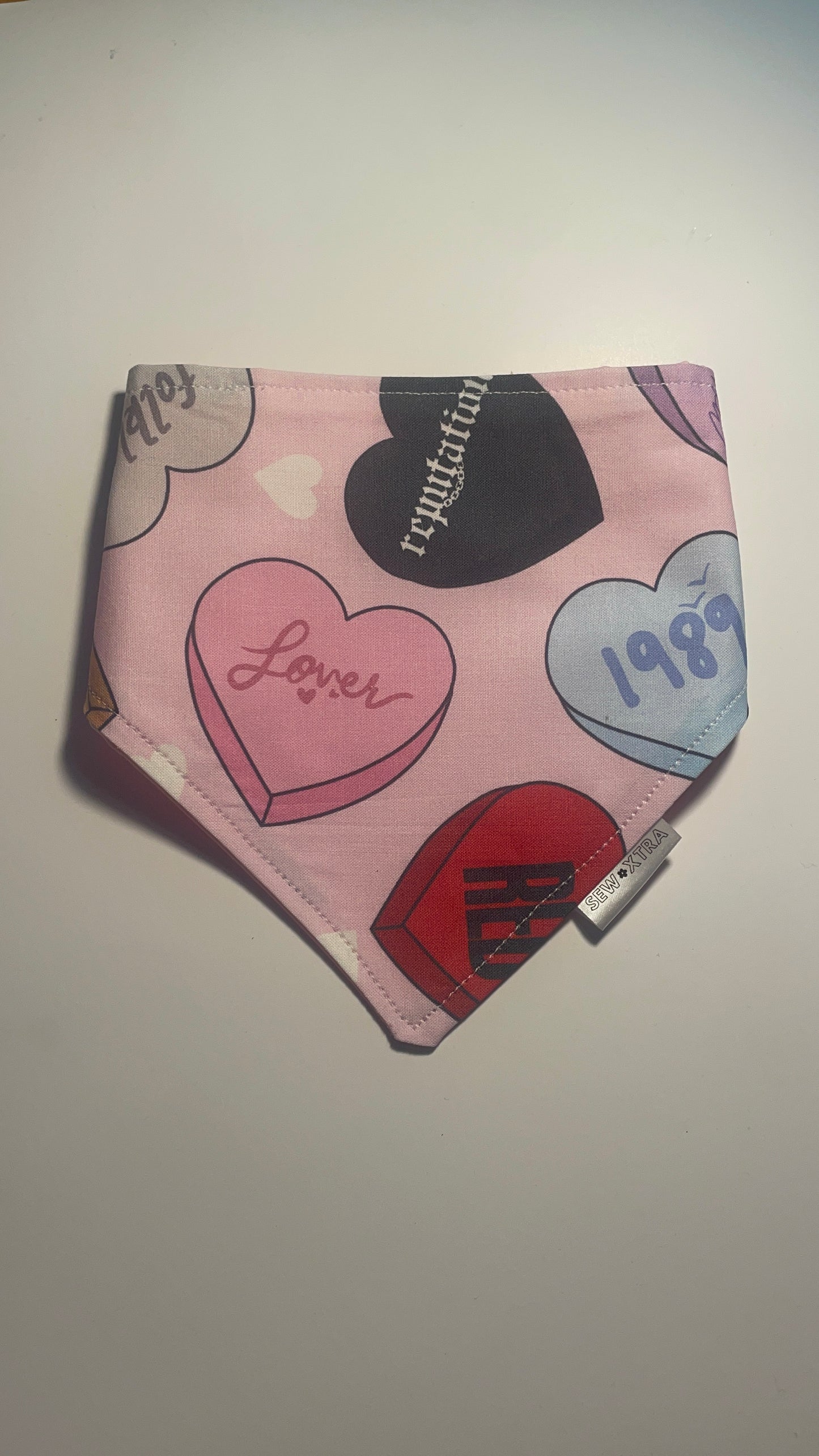 Taylor Swift Conversation Hearts bandana