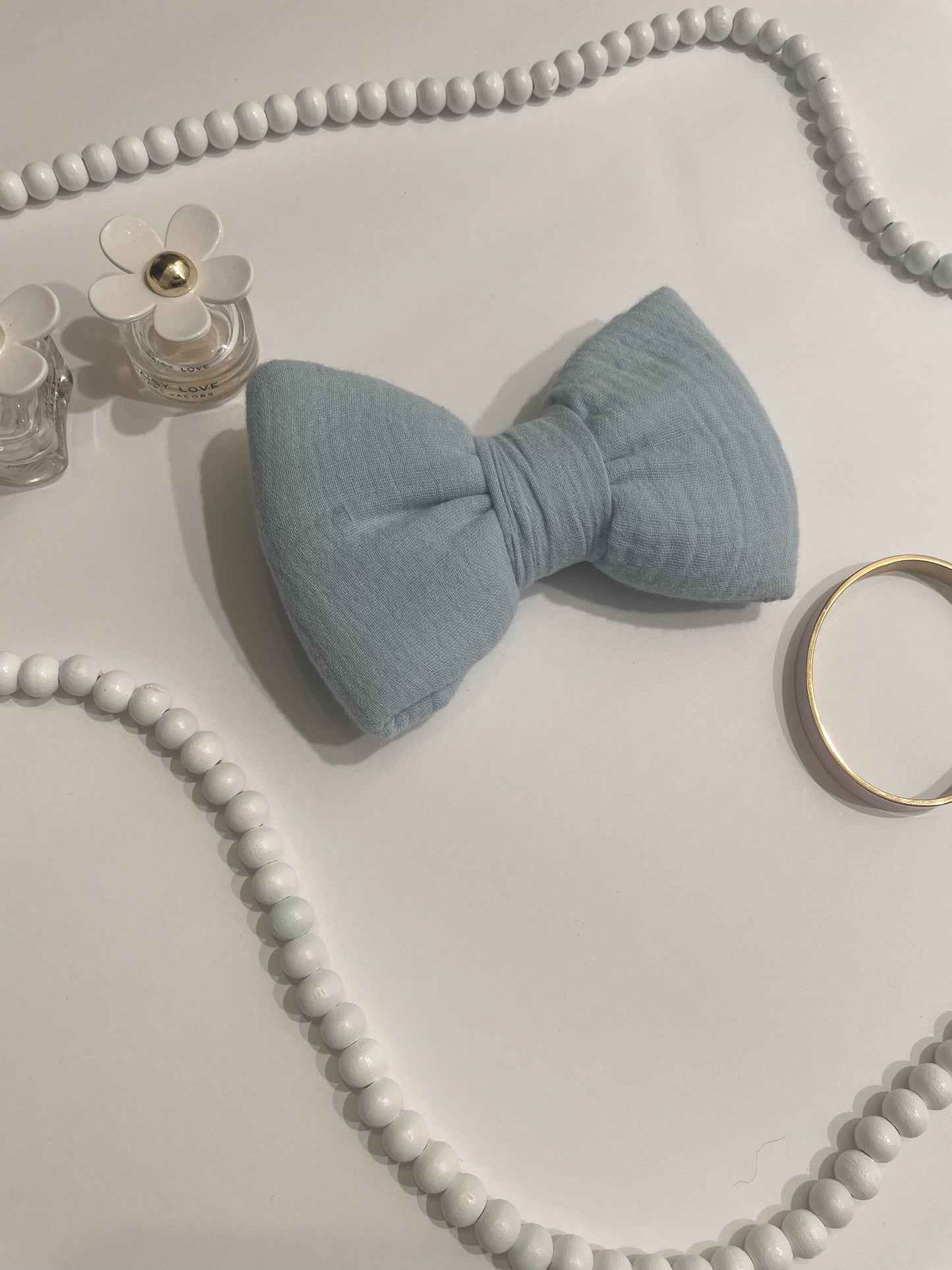 blue bowtie