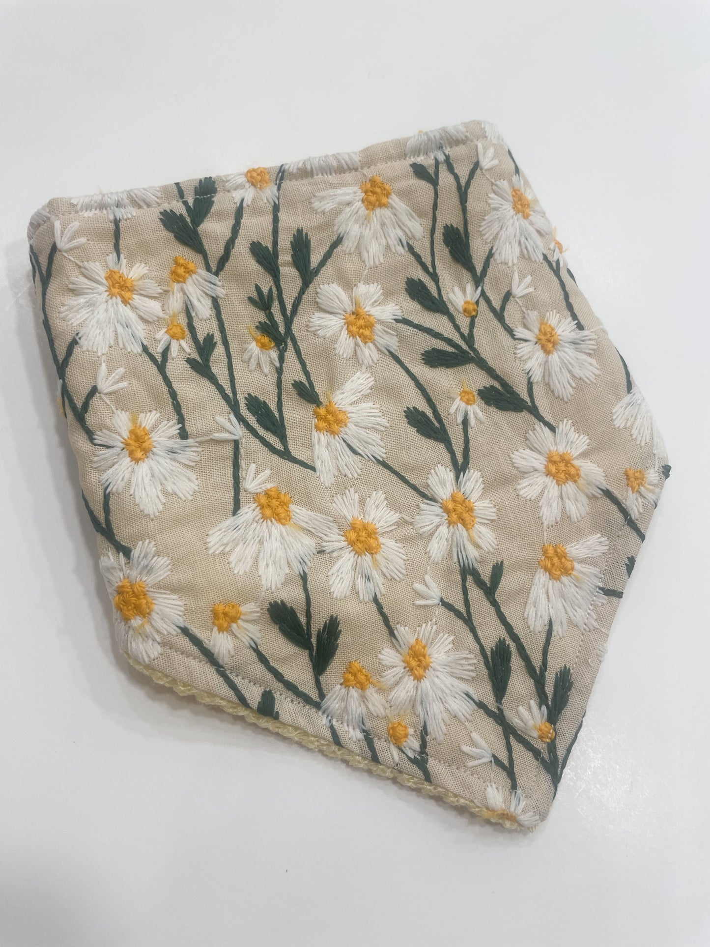 embroidered “daisy” bandana