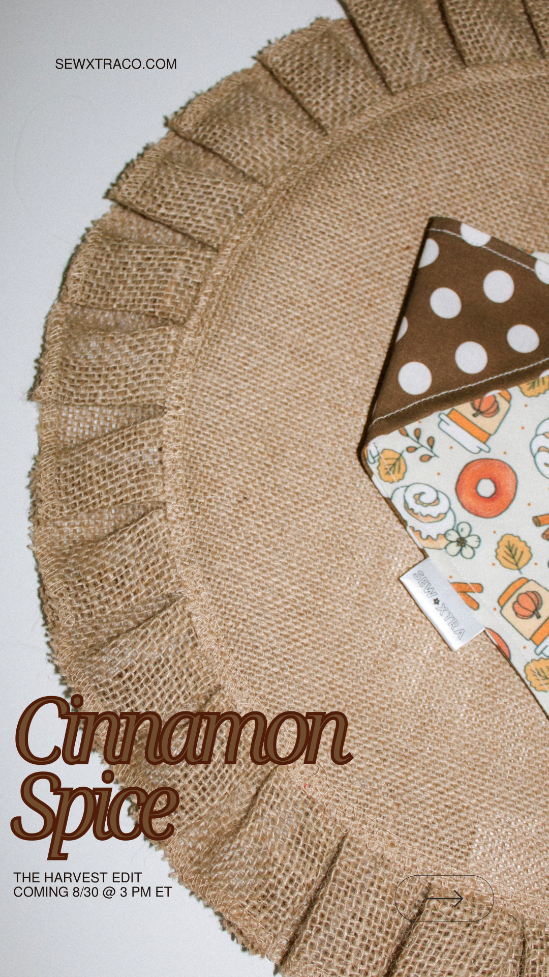 Cinnamon Sugar bandana