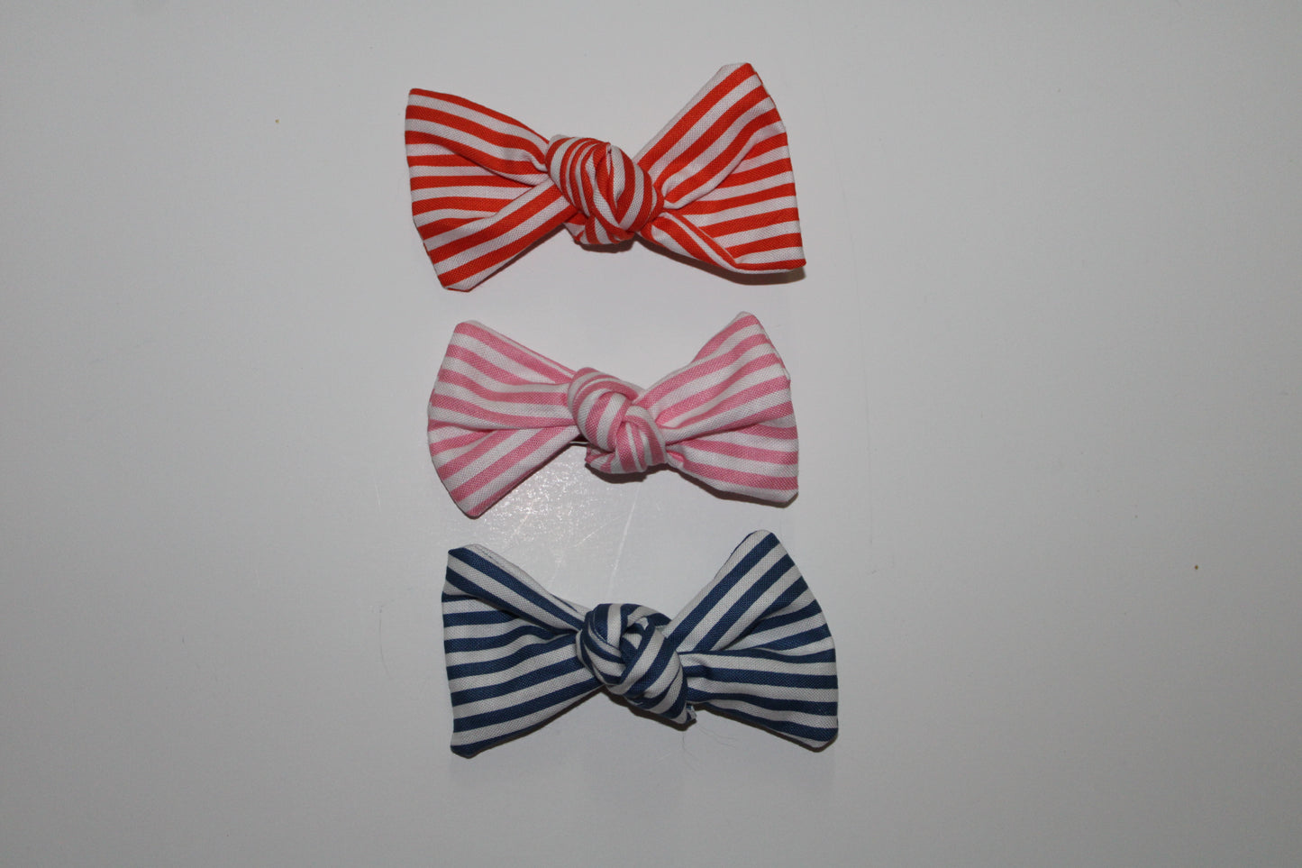 Yellow striped bow for Holly