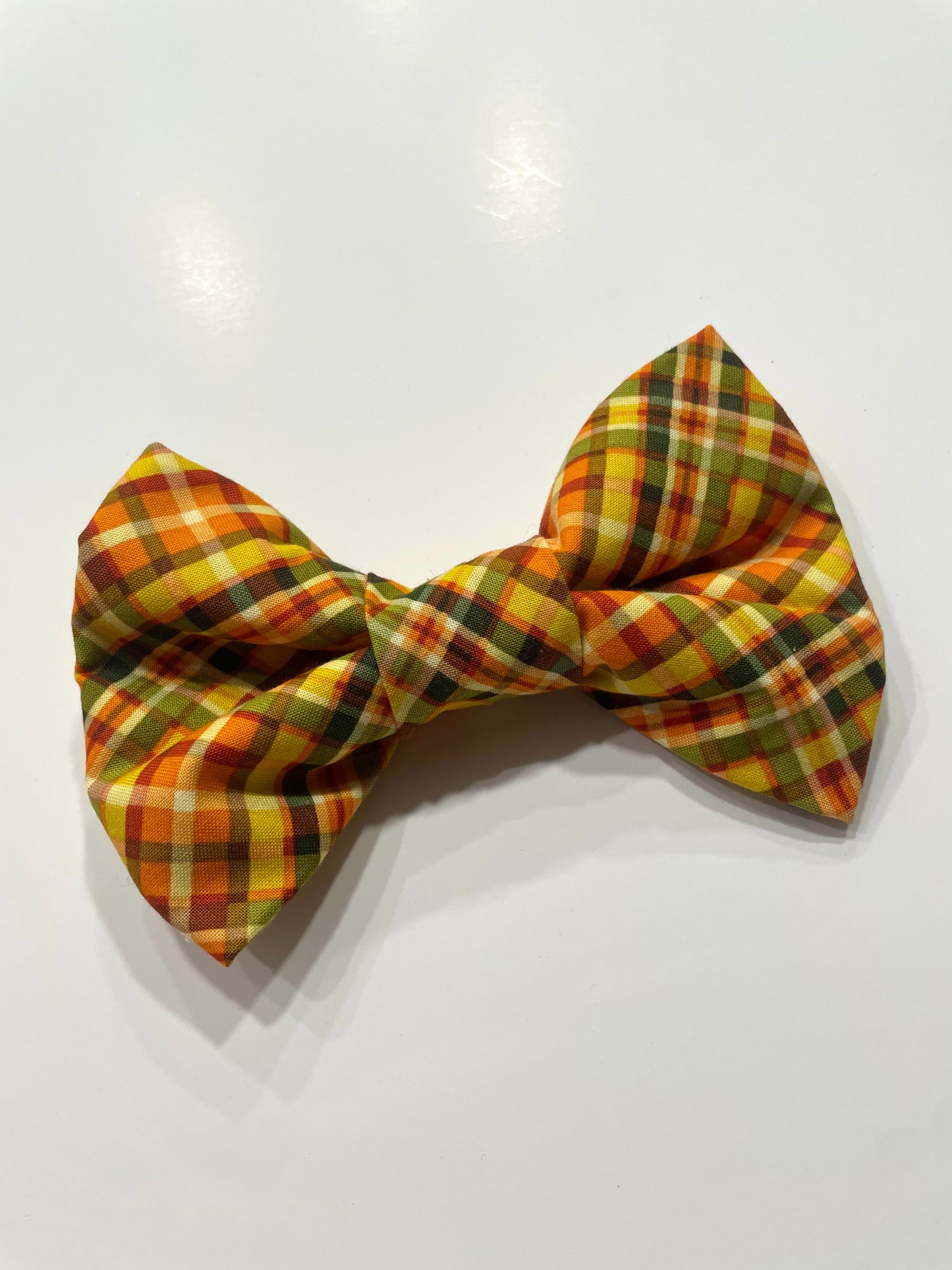 Thanksgiving plaid bowtie