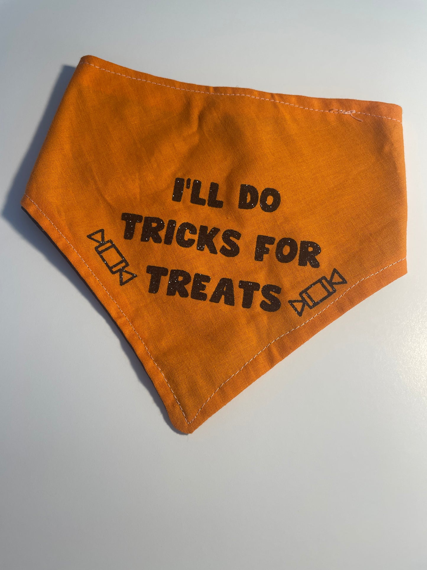 “I’ll do tricks for treats” bandana