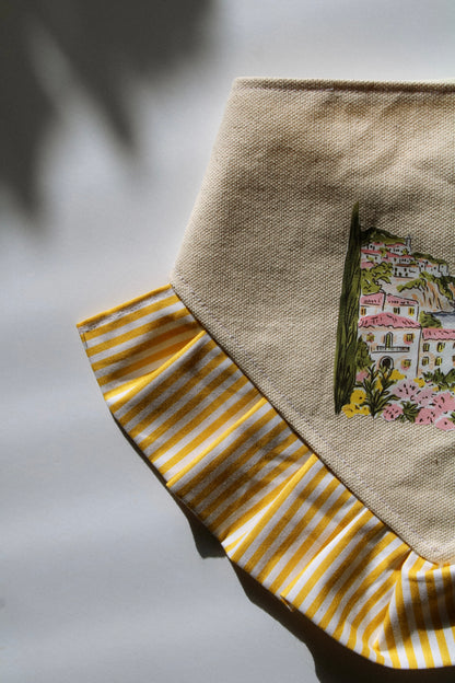 Yellow striped bow for Holly