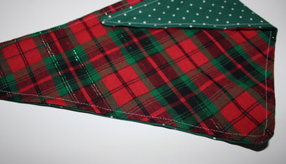 Sparkly Tinsel Plaid bandana