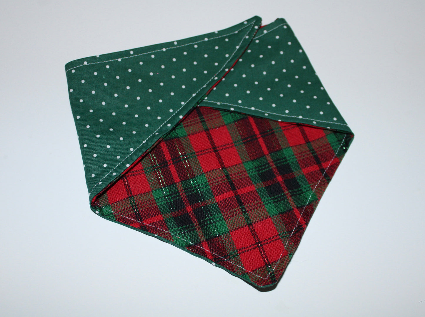 Sparkly Tinsel Plaid bandana