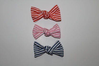 Yellow striped bow for Holly